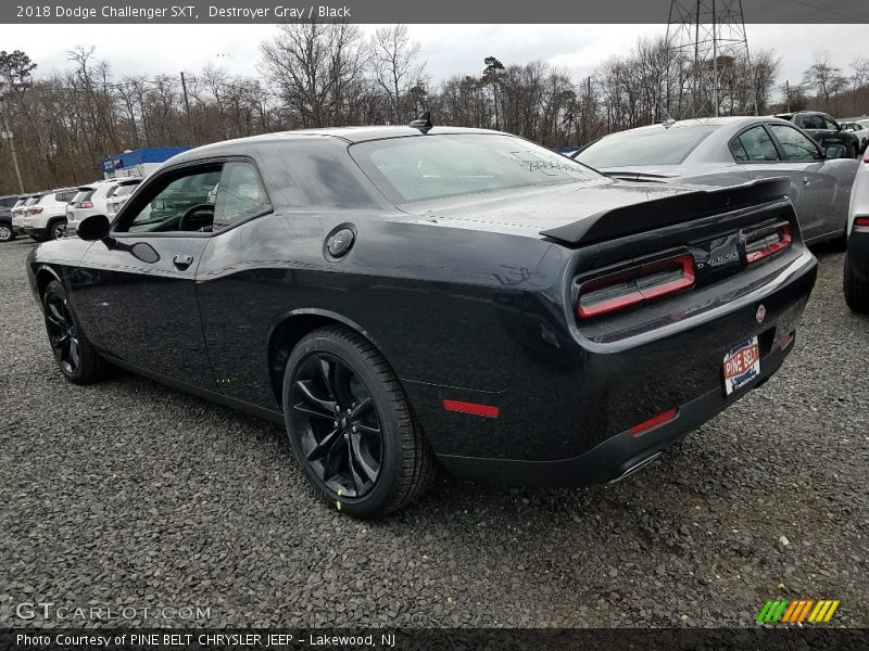 Destroyer Gray / Black 2018 Dodge Challenger SXT