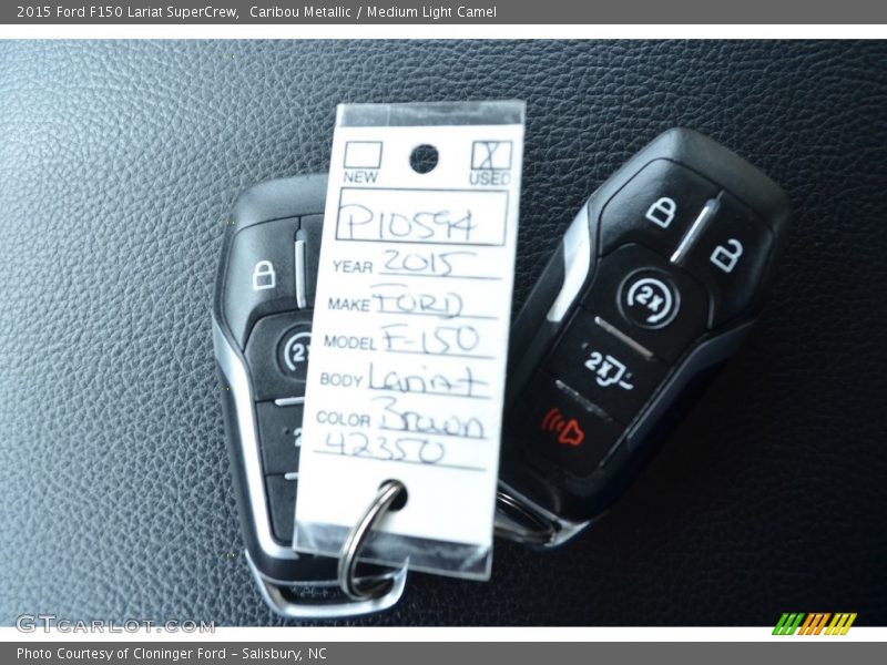 Caribou Metallic / Medium Light Camel 2015 Ford F150 Lariat SuperCrew