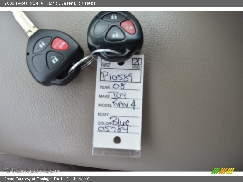 Pacific Blue Metallic / Taupe 2008 Toyota RAV4 I4