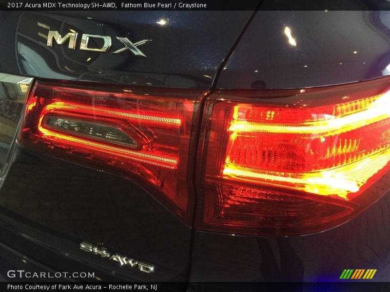 Fathom Blue Pearl / Graystone 2017 Acura MDX Technology SH-AWD