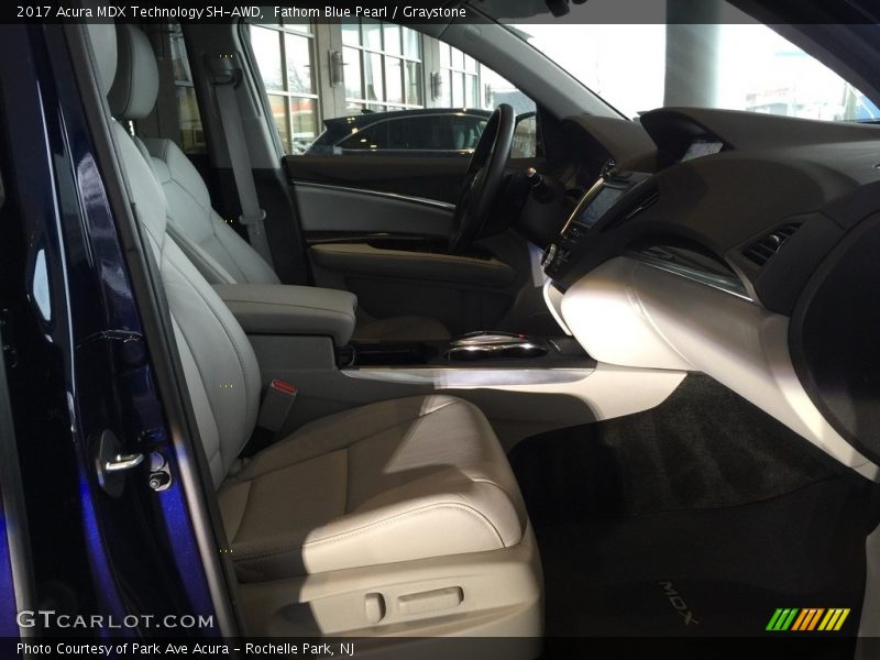 Fathom Blue Pearl / Graystone 2017 Acura MDX Technology SH-AWD