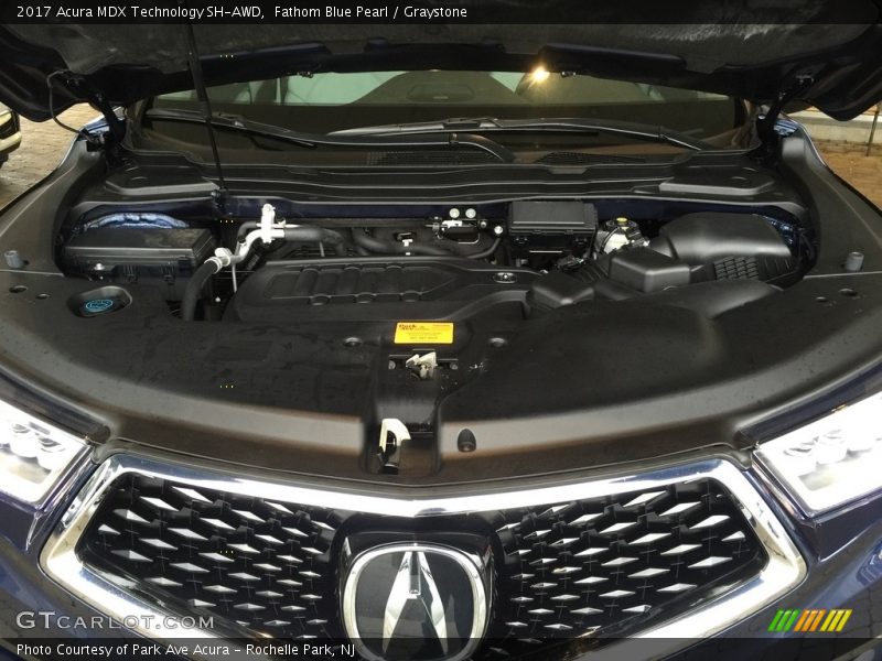 Fathom Blue Pearl / Graystone 2017 Acura MDX Technology SH-AWD