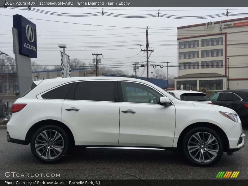 White Diamond Pearl / Ebony 2017 Acura MDX Technology SH-AWD