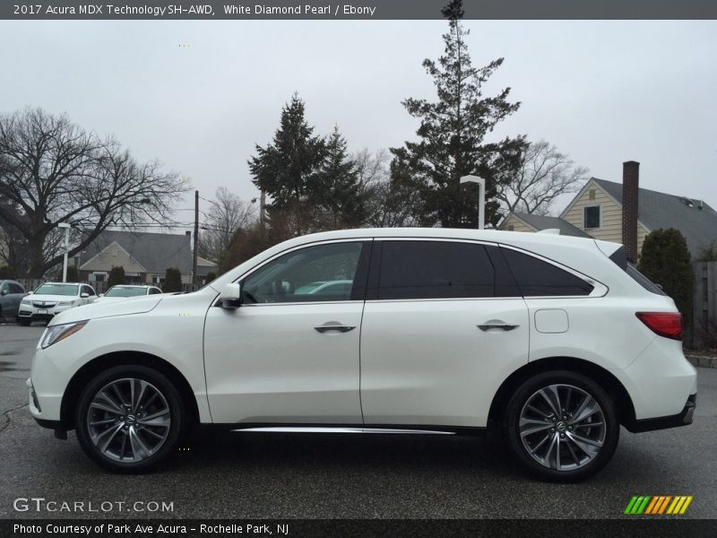 White Diamond Pearl / Ebony 2017 Acura MDX Technology SH-AWD