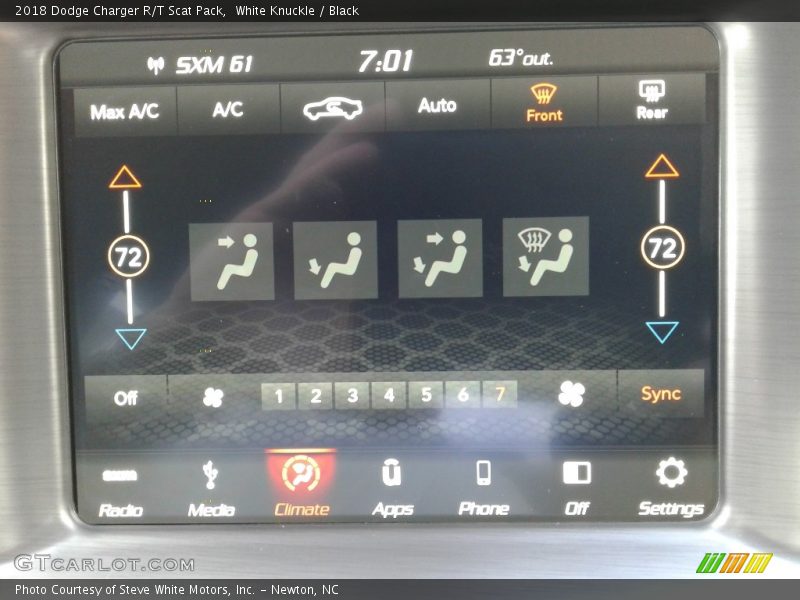 White Knuckle / Black 2018 Dodge Charger R/T Scat Pack