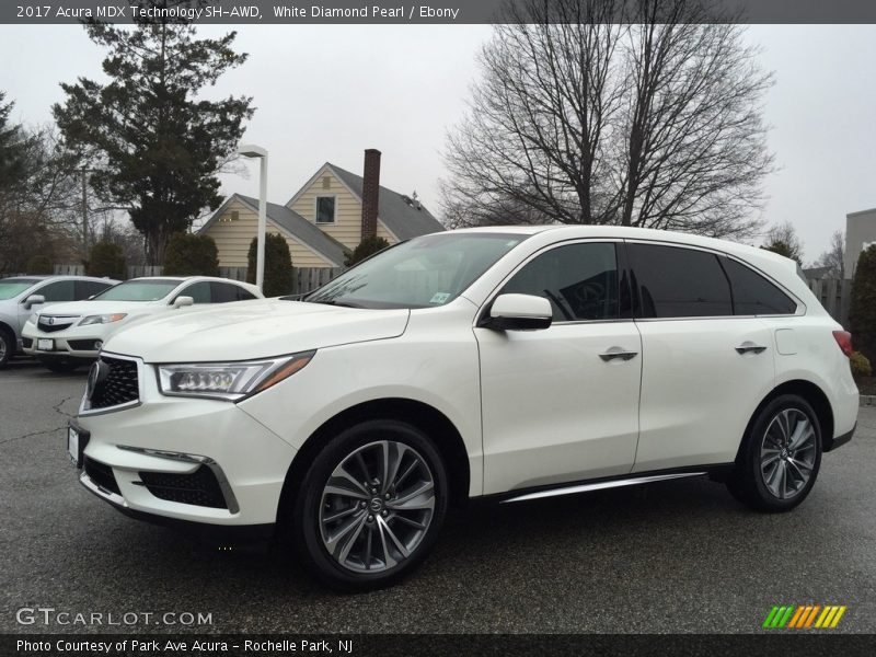 White Diamond Pearl / Ebony 2017 Acura MDX Technology SH-AWD
