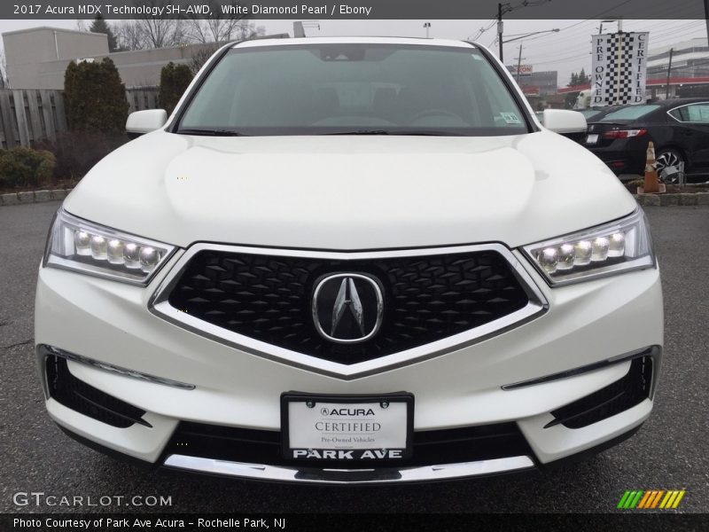 White Diamond Pearl / Ebony 2017 Acura MDX Technology SH-AWD