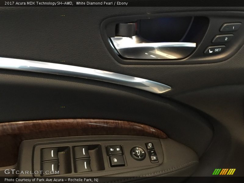 White Diamond Pearl / Ebony 2017 Acura MDX Technology SH-AWD