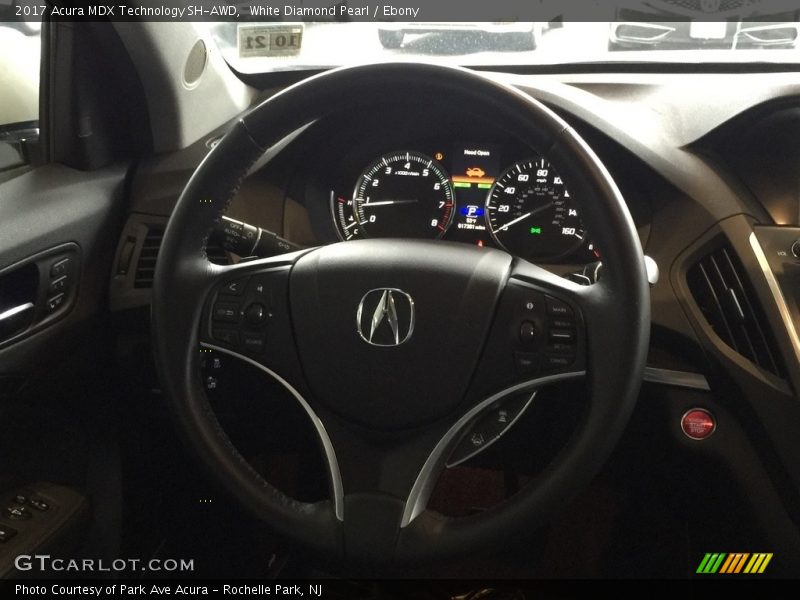 White Diamond Pearl / Ebony 2017 Acura MDX Technology SH-AWD