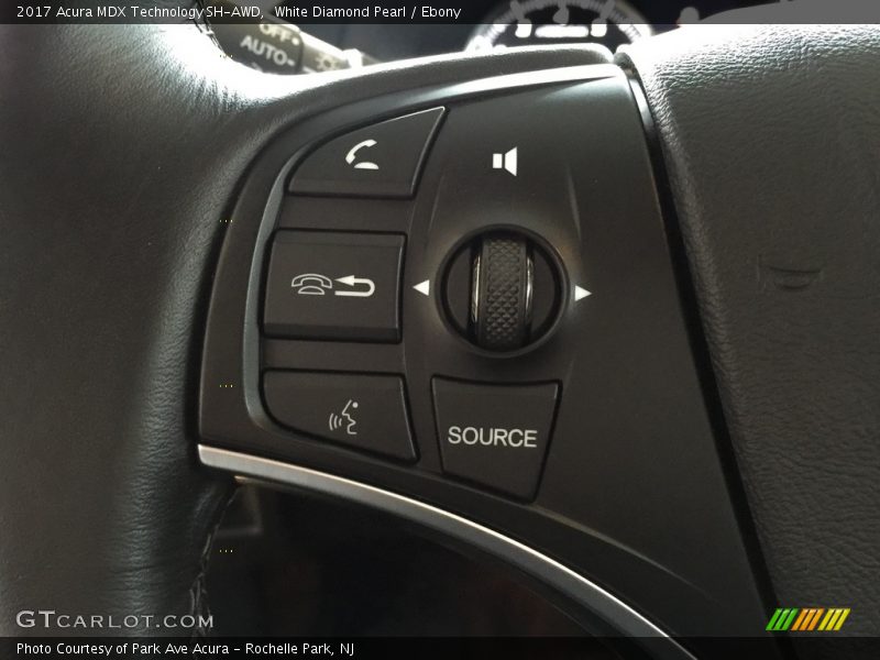 White Diamond Pearl / Ebony 2017 Acura MDX Technology SH-AWD