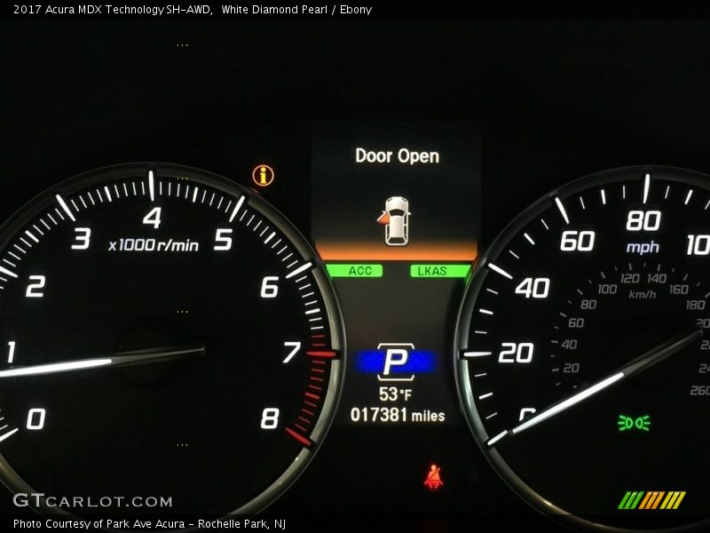 White Diamond Pearl / Ebony 2017 Acura MDX Technology SH-AWD
