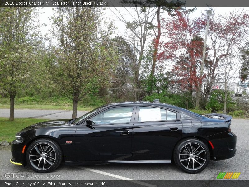 Pitch Black / Black 2018 Dodge Charger R/T Scat Pack