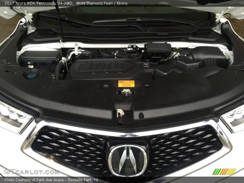White Diamond Pearl / Ebony 2017 Acura MDX Technology SH-AWD