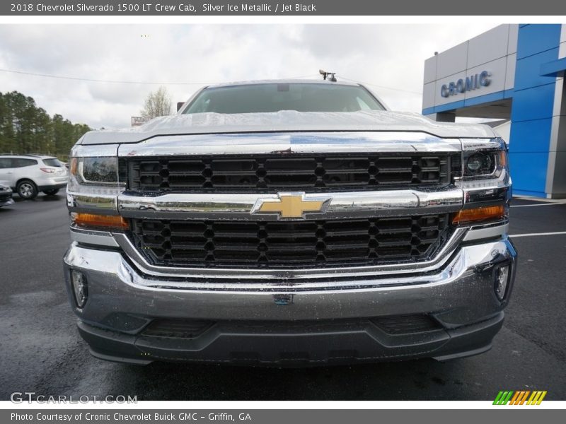 Silver Ice Metallic / Jet Black 2018 Chevrolet Silverado 1500 LT Crew Cab