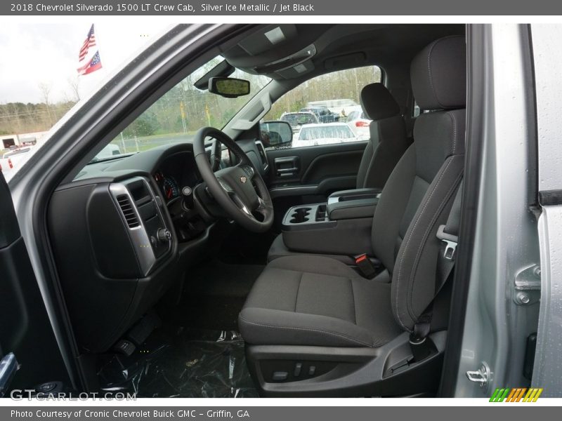 Silver Ice Metallic / Jet Black 2018 Chevrolet Silverado 1500 LT Crew Cab