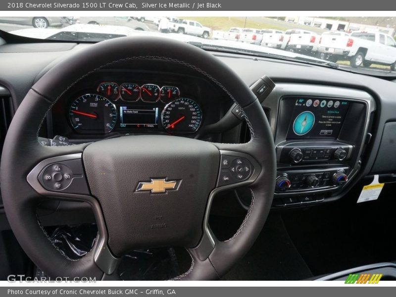 Silver Ice Metallic / Jet Black 2018 Chevrolet Silverado 1500 LT Crew Cab