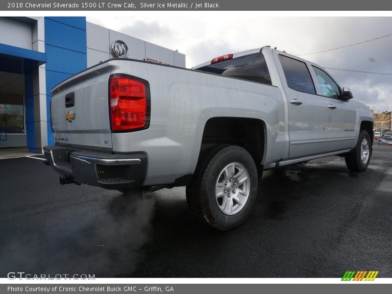 Silver Ice Metallic / Jet Black 2018 Chevrolet Silverado 1500 LT Crew Cab