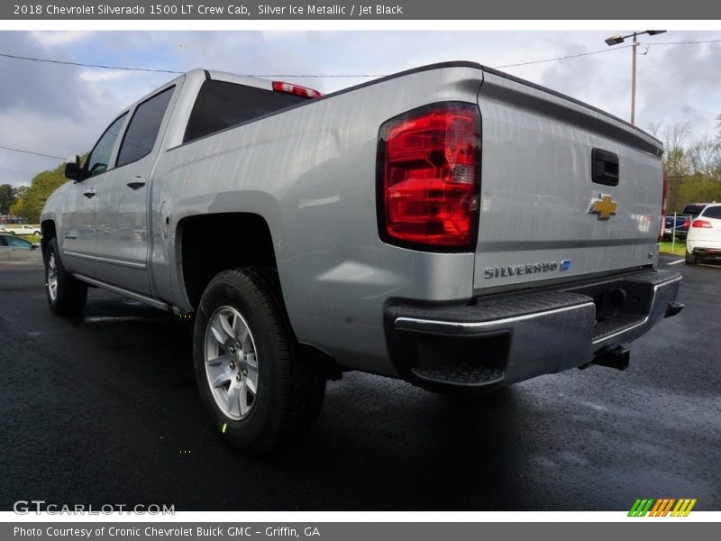 Silver Ice Metallic / Jet Black 2018 Chevrolet Silverado 1500 LT Crew Cab