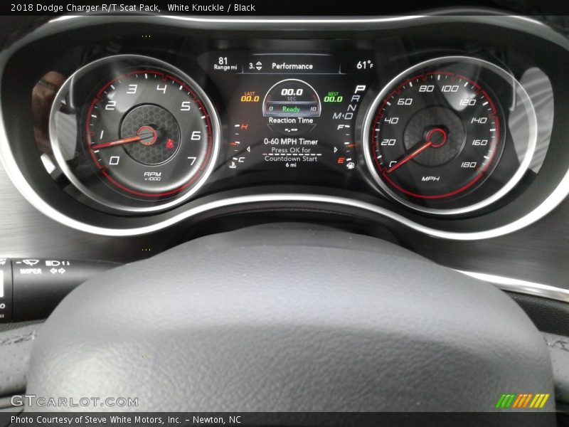 White Knuckle / Black 2018 Dodge Charger R/T Scat Pack