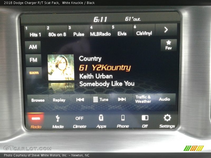 White Knuckle / Black 2018 Dodge Charger R/T Scat Pack