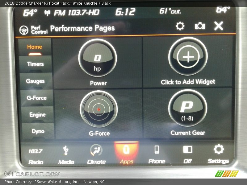 White Knuckle / Black 2018 Dodge Charger R/T Scat Pack