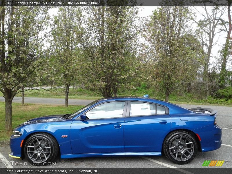 IndiGo Blue / Black 2018 Dodge Charger R/T Scat Pack
