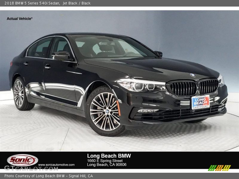 Jet Black / Black 2018 BMW 5 Series 540i Sedan