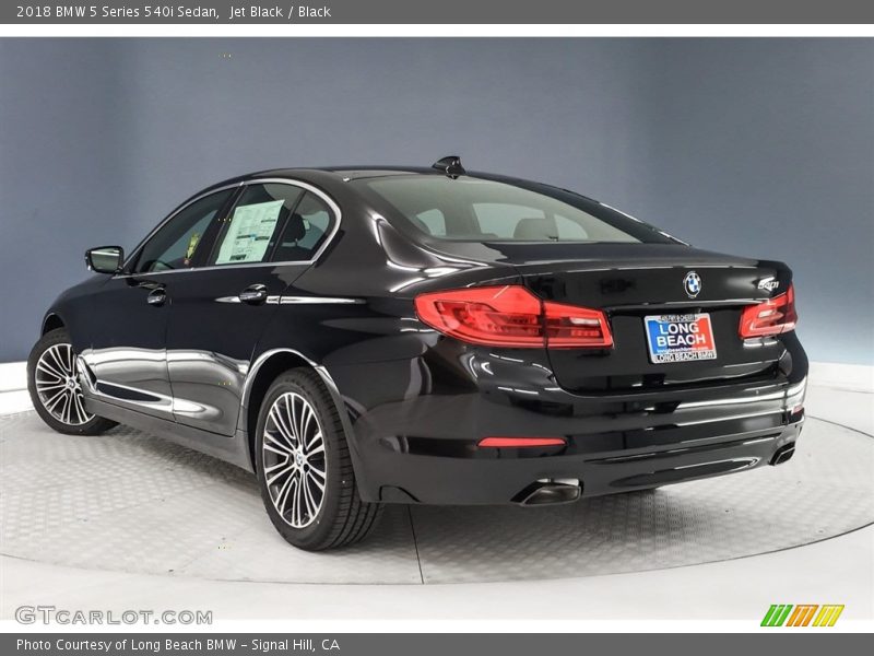 Jet Black / Black 2018 BMW 5 Series 540i Sedan