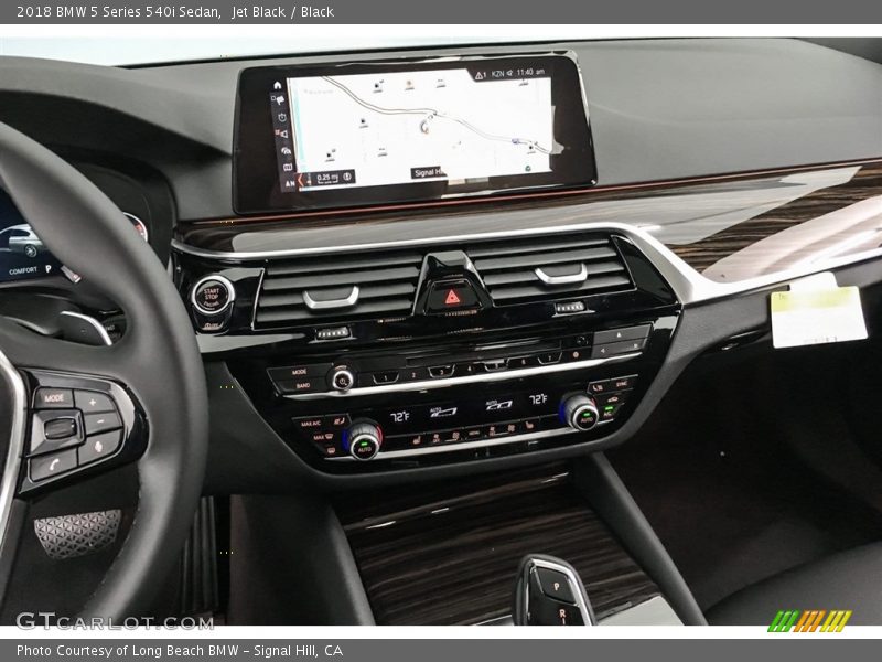 Jet Black / Black 2018 BMW 5 Series 540i Sedan