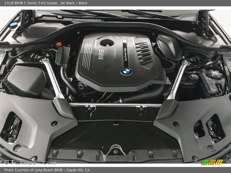 Jet Black / Black 2018 BMW 5 Series 540i Sedan
