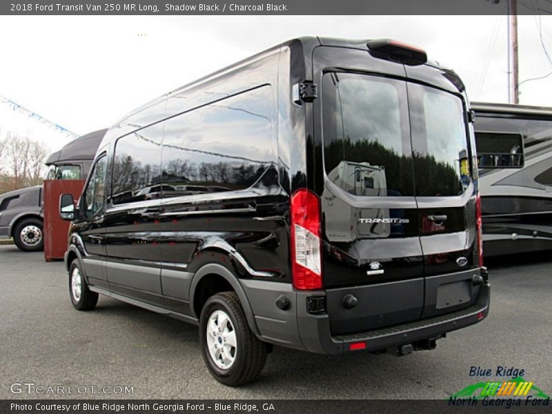 Shadow Black / Charcoal Black 2018 Ford Transit Van 250 MR Long