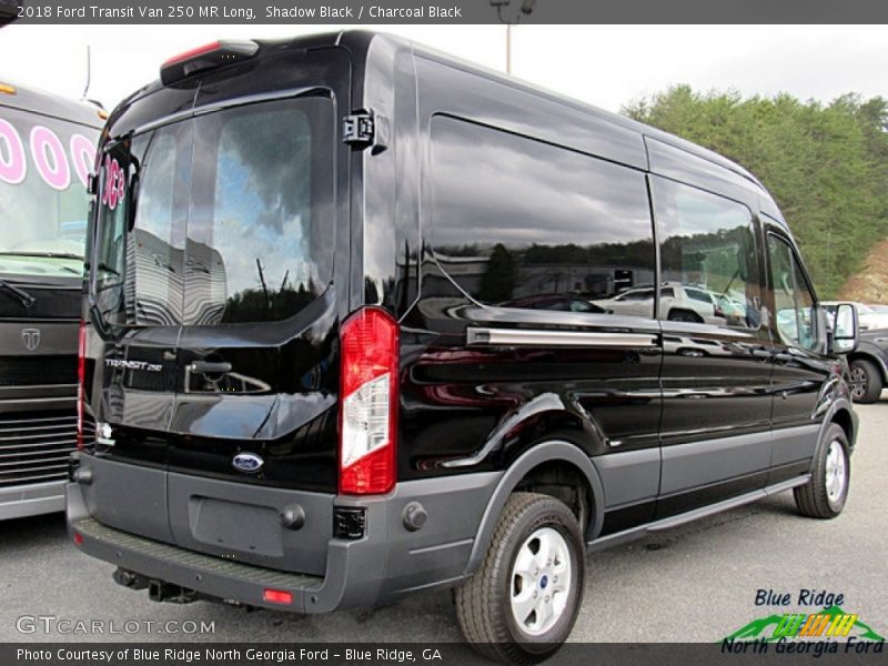 Shadow Black / Charcoal Black 2018 Ford Transit Van 250 MR Long