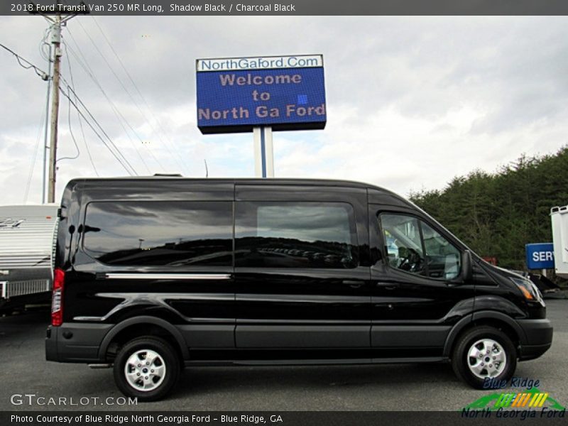 Shadow Black / Charcoal Black 2018 Ford Transit Van 250 MR Long