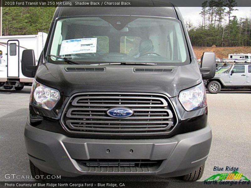 Shadow Black / Charcoal Black 2018 Ford Transit Van 250 MR Long