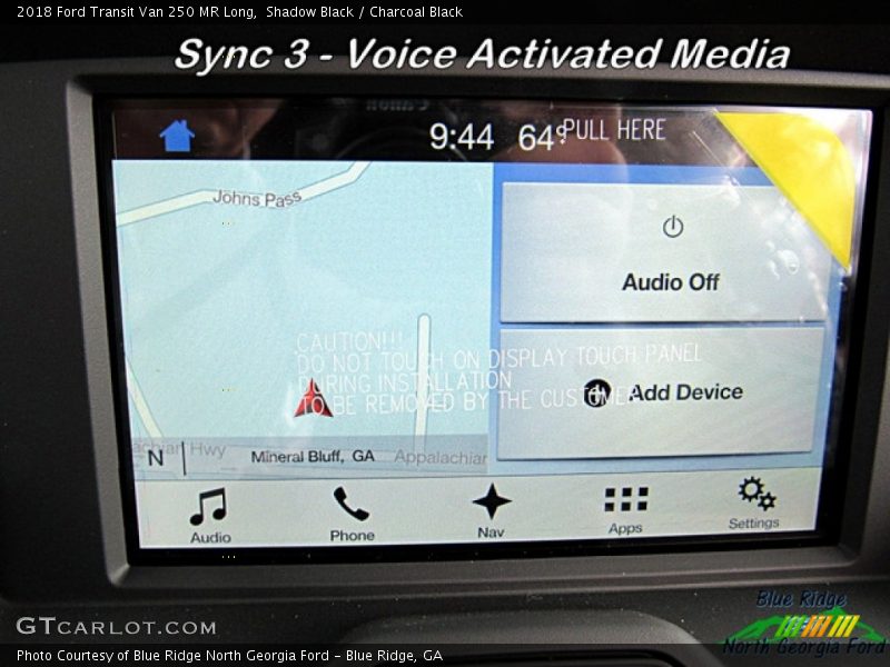 Shadow Black / Charcoal Black 2018 Ford Transit Van 250 MR Long