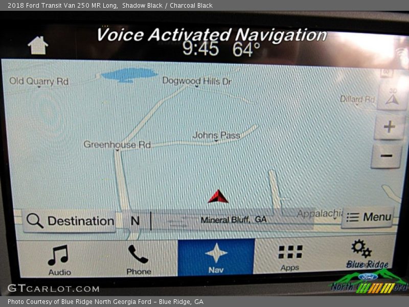 Shadow Black / Charcoal Black 2018 Ford Transit Van 250 MR Long