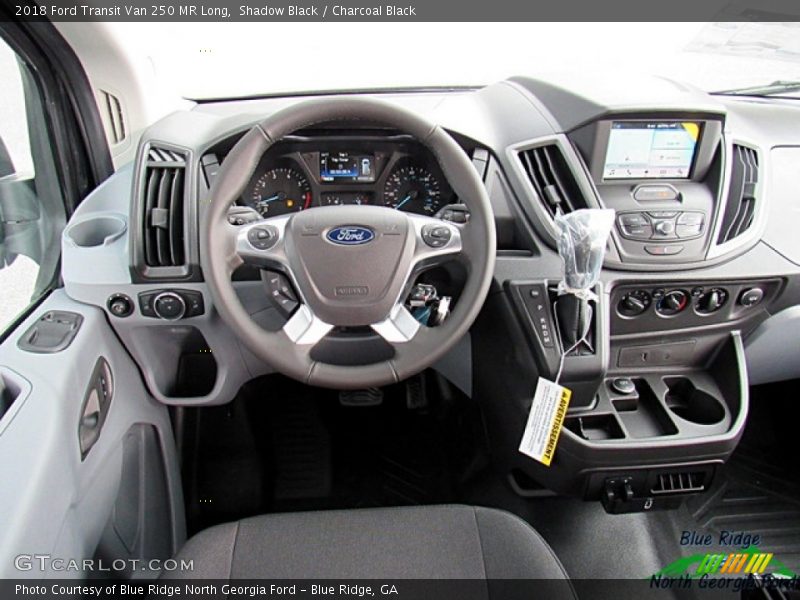 Shadow Black / Charcoal Black 2018 Ford Transit Van 250 MR Long