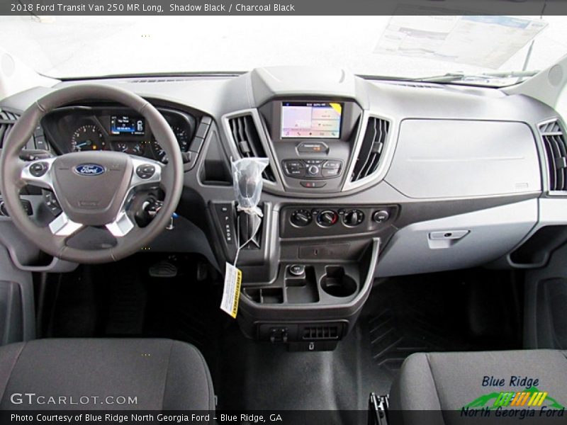 Shadow Black / Charcoal Black 2018 Ford Transit Van 250 MR Long