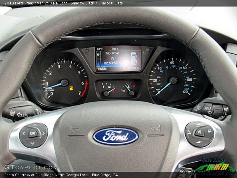 Shadow Black / Charcoal Black 2018 Ford Transit Van 250 MR Long
