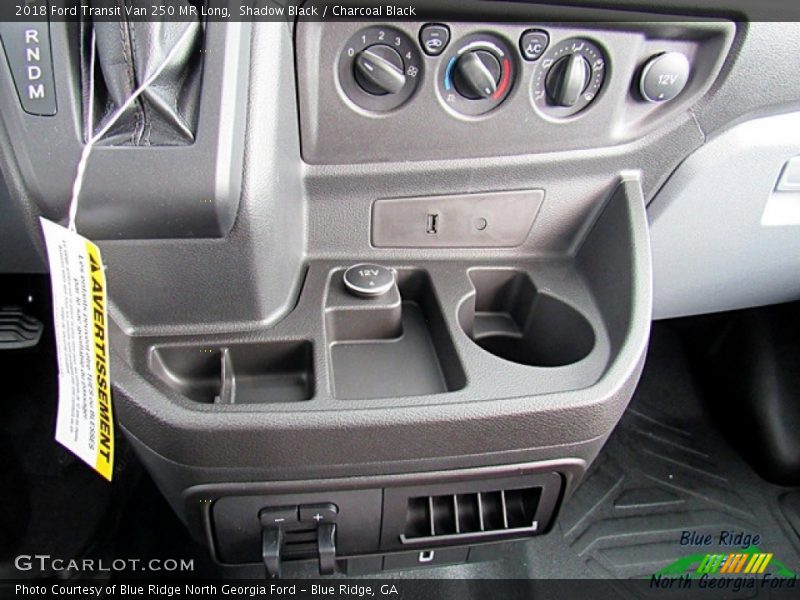 Shadow Black / Charcoal Black 2018 Ford Transit Van 250 MR Long