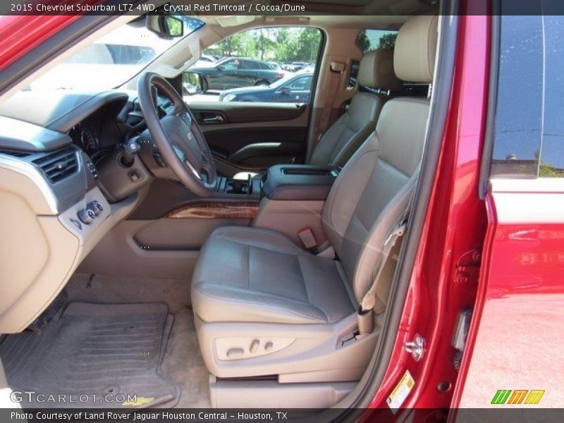 Crystal Red Tintcoat / Cocoa/Dune 2015 Chevrolet Suburban LTZ 4WD