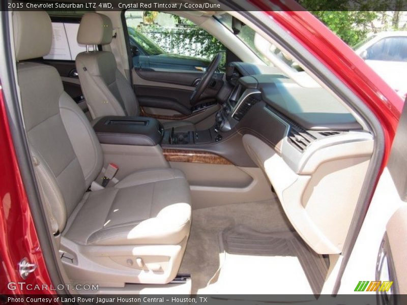 Crystal Red Tintcoat / Cocoa/Dune 2015 Chevrolet Suburban LTZ 4WD