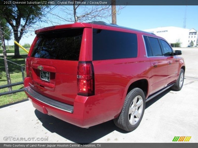 Crystal Red Tintcoat / Cocoa/Dune 2015 Chevrolet Suburban LTZ 4WD