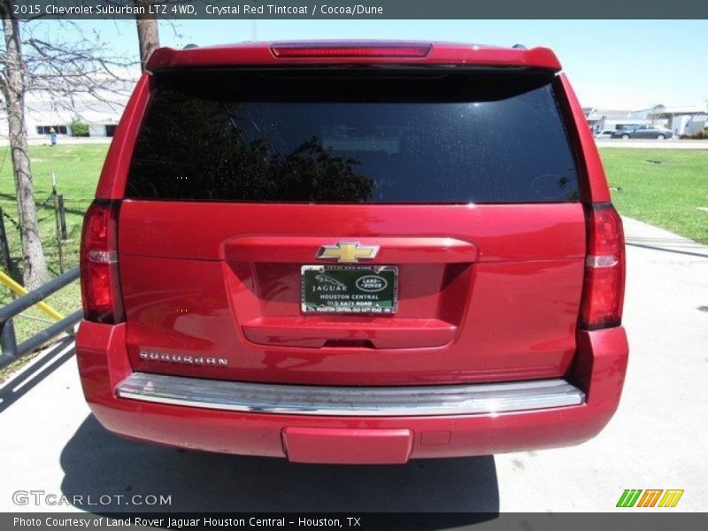 Crystal Red Tintcoat / Cocoa/Dune 2015 Chevrolet Suburban LTZ 4WD