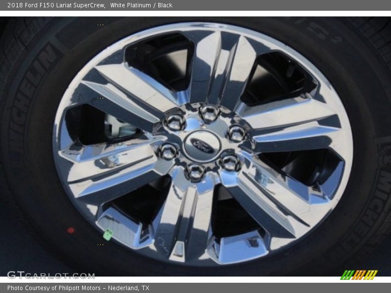 White Platinum / Black 2018 Ford F150 Lariat SuperCrew