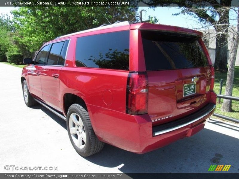 Crystal Red Tintcoat / Cocoa/Dune 2015 Chevrolet Suburban LTZ 4WD