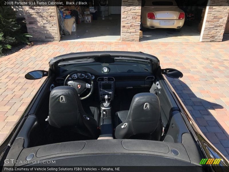 Black / Black 2008 Porsche 911 Turbo Cabriolet