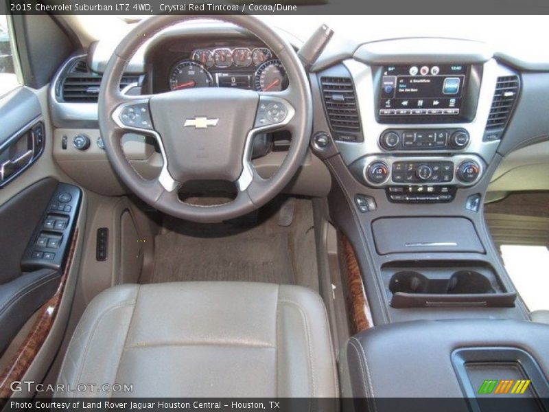 Crystal Red Tintcoat / Cocoa/Dune 2015 Chevrolet Suburban LTZ 4WD