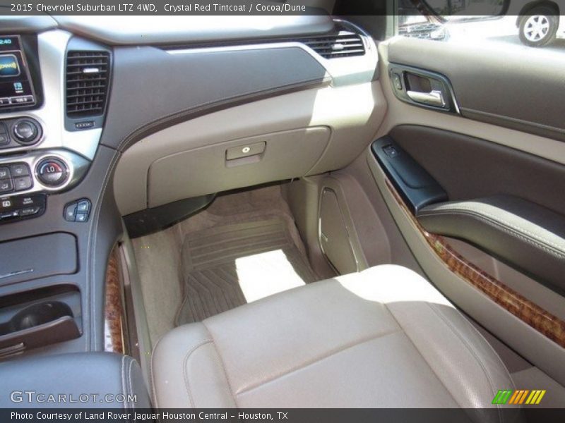Crystal Red Tintcoat / Cocoa/Dune 2015 Chevrolet Suburban LTZ 4WD