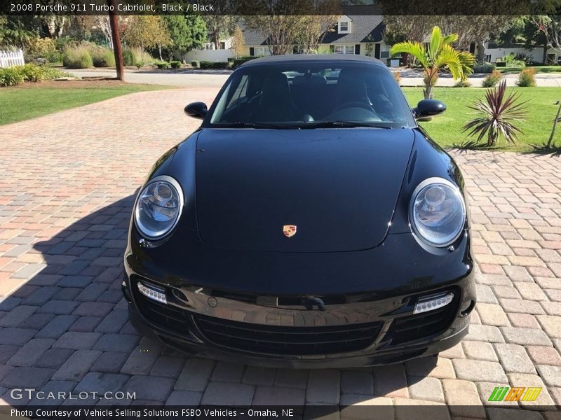 Black / Black 2008 Porsche 911 Turbo Cabriolet